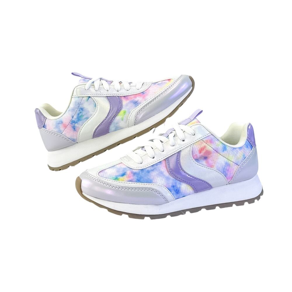 Cat & Jack Colorful Tie-Dye Low-Top Sneakers Girls Size 5
